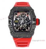 Swiss 1:1 Replica Richard Mille Rafael Nadal RM35-02 Watch Red Rubber Strap